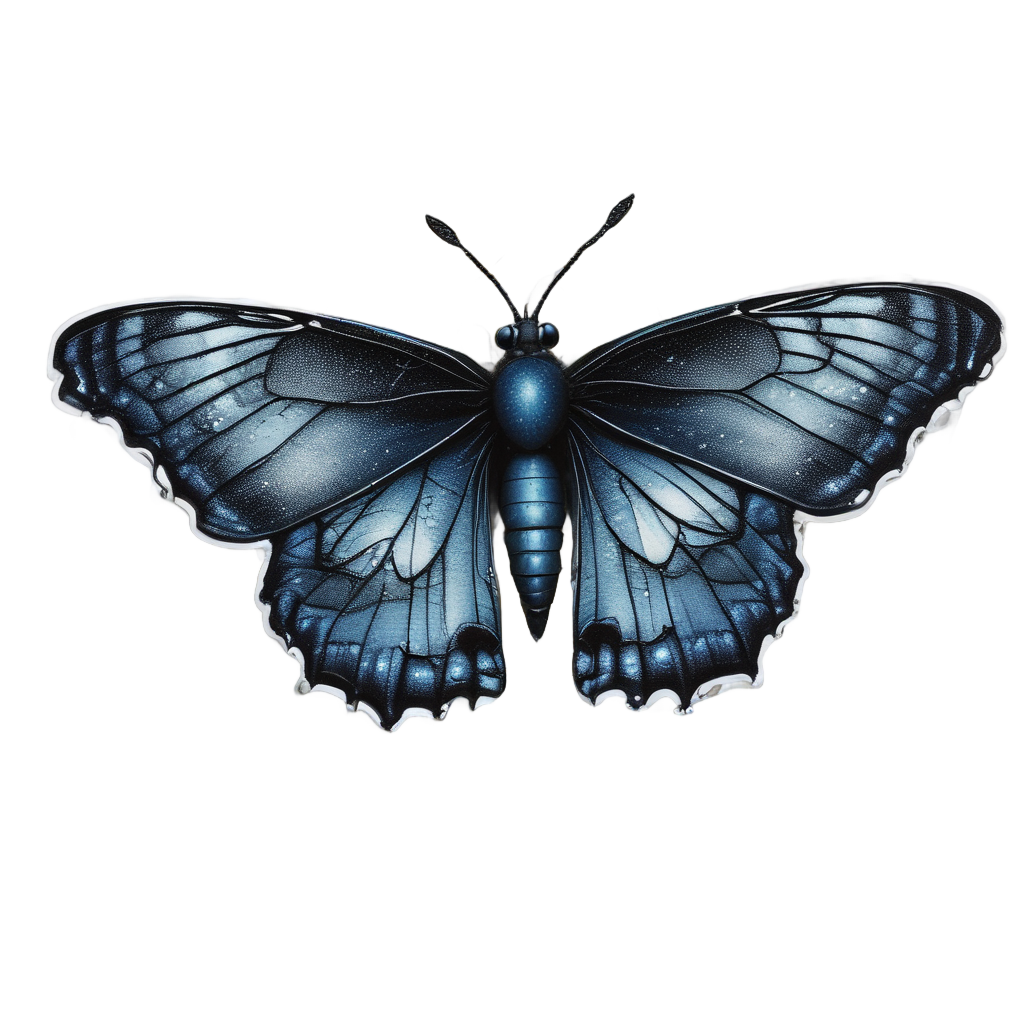 Crystal Rose Moth Rest — gothic botanical stickers