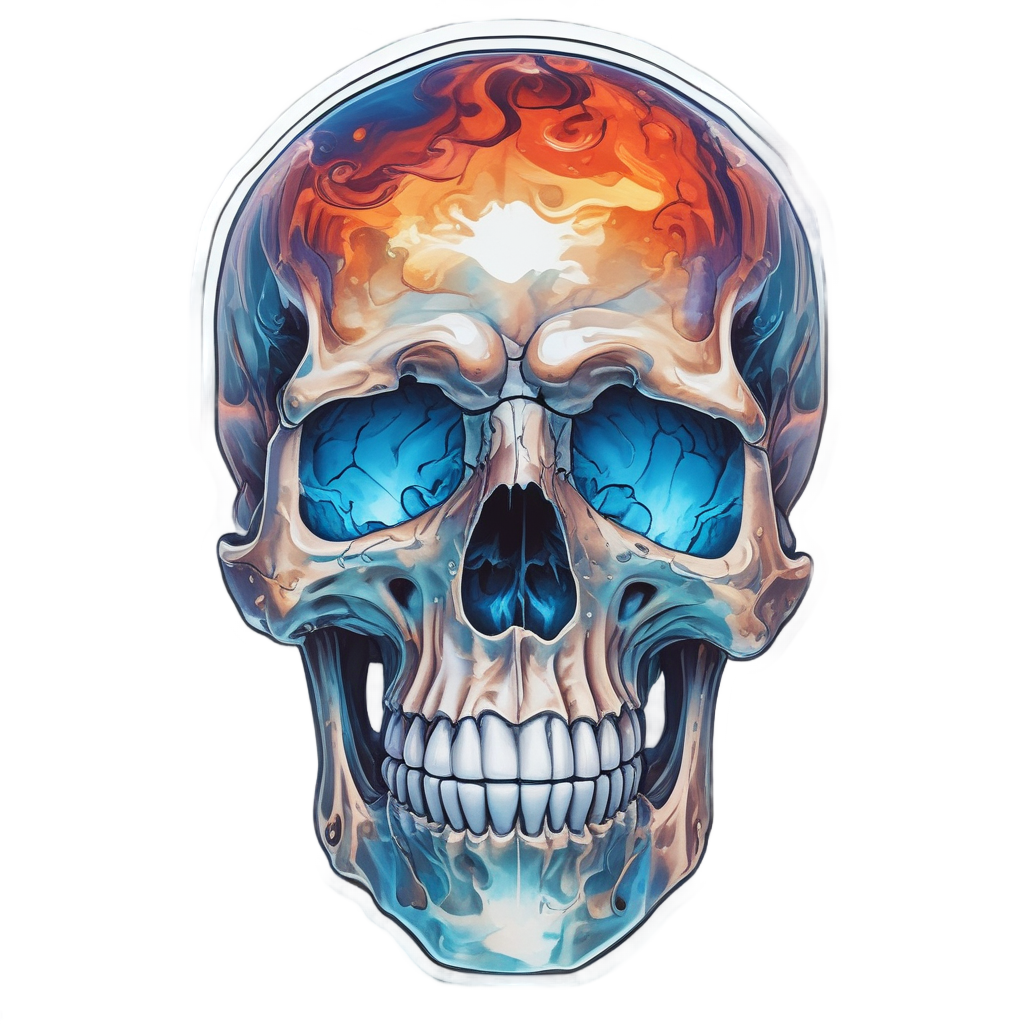 Crystal Skull Magma — crystals & healing stickers