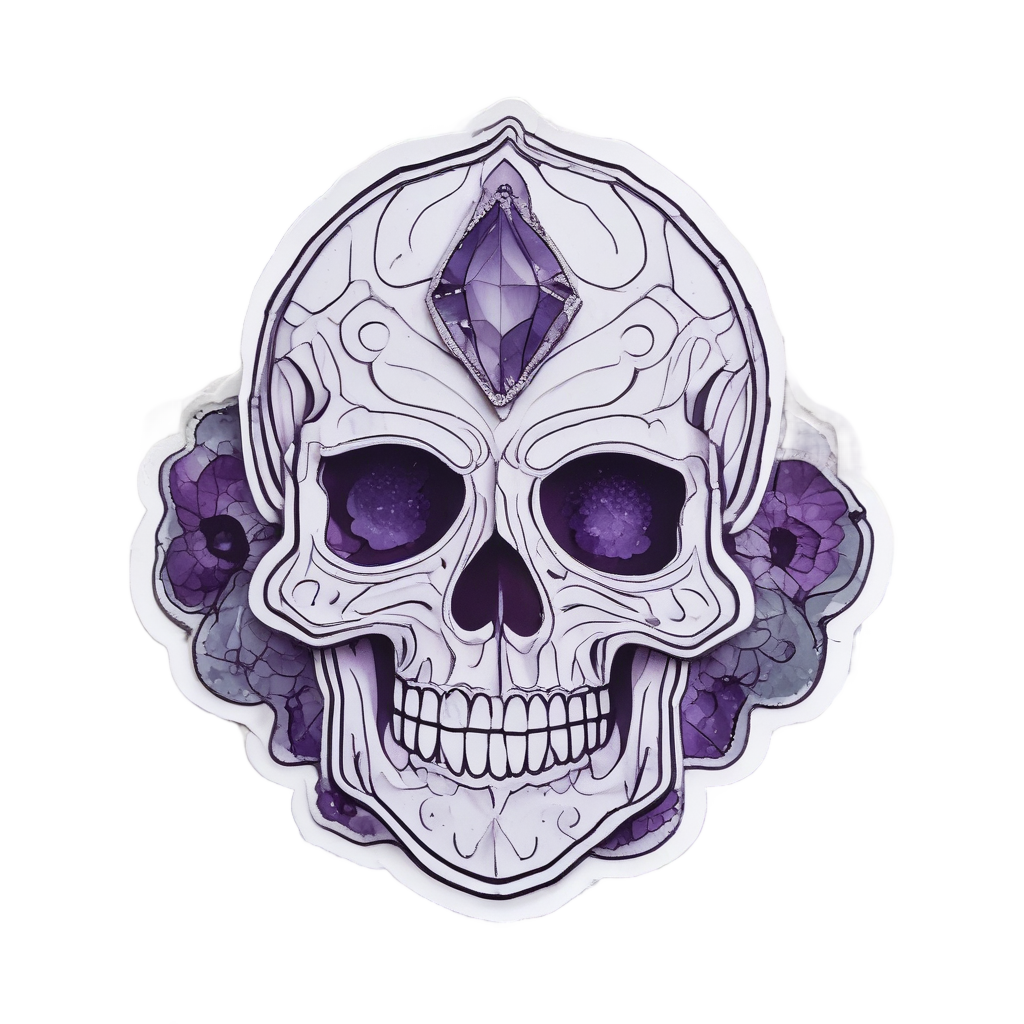 Crystal Third Eye Skull — crystals & healing stickers