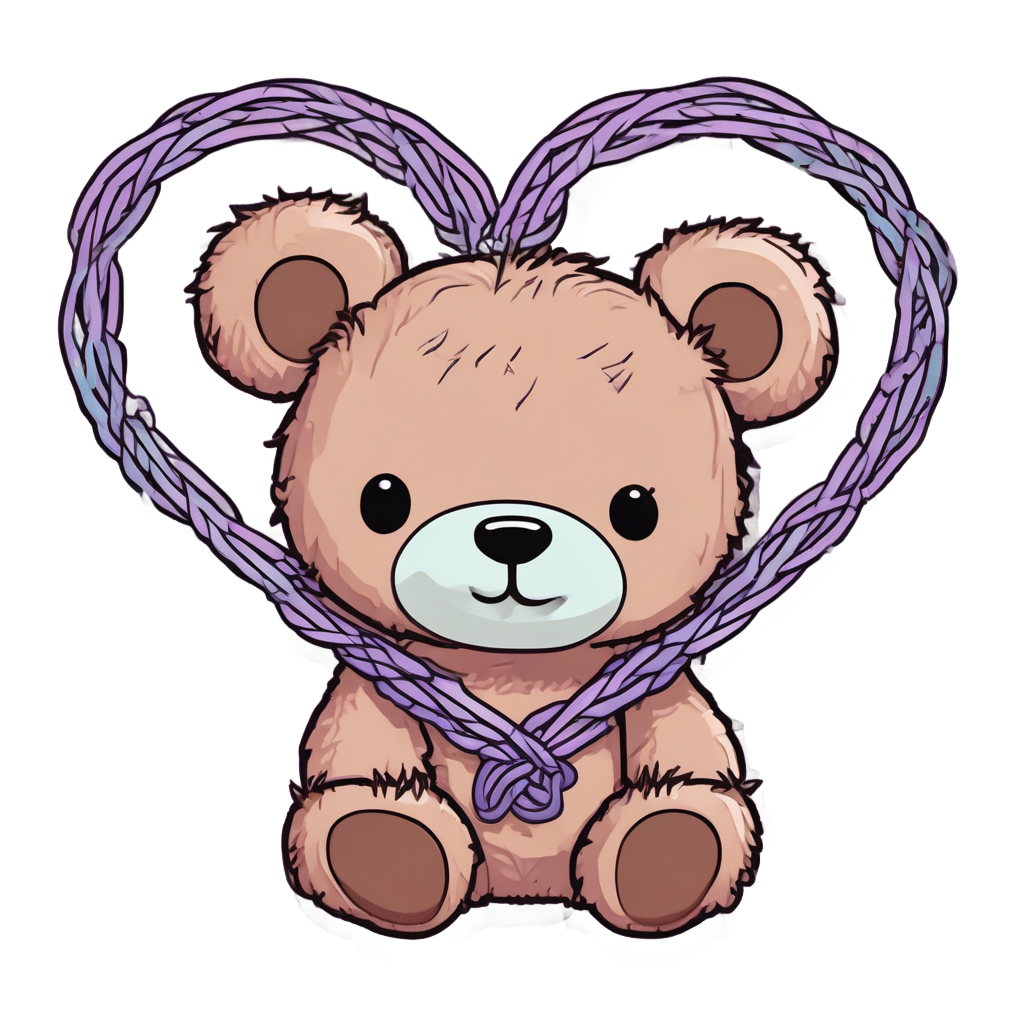 Cuddly Barbed Heart — barbed wire stickers