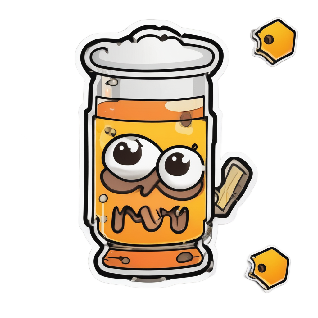 Curious Beaker Buddy — biohazard stickers
