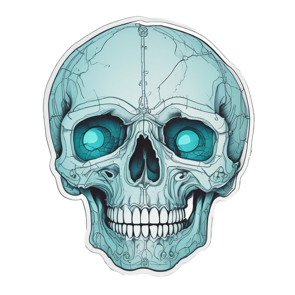 Curious Crystal Skull — crystals & healing stickers