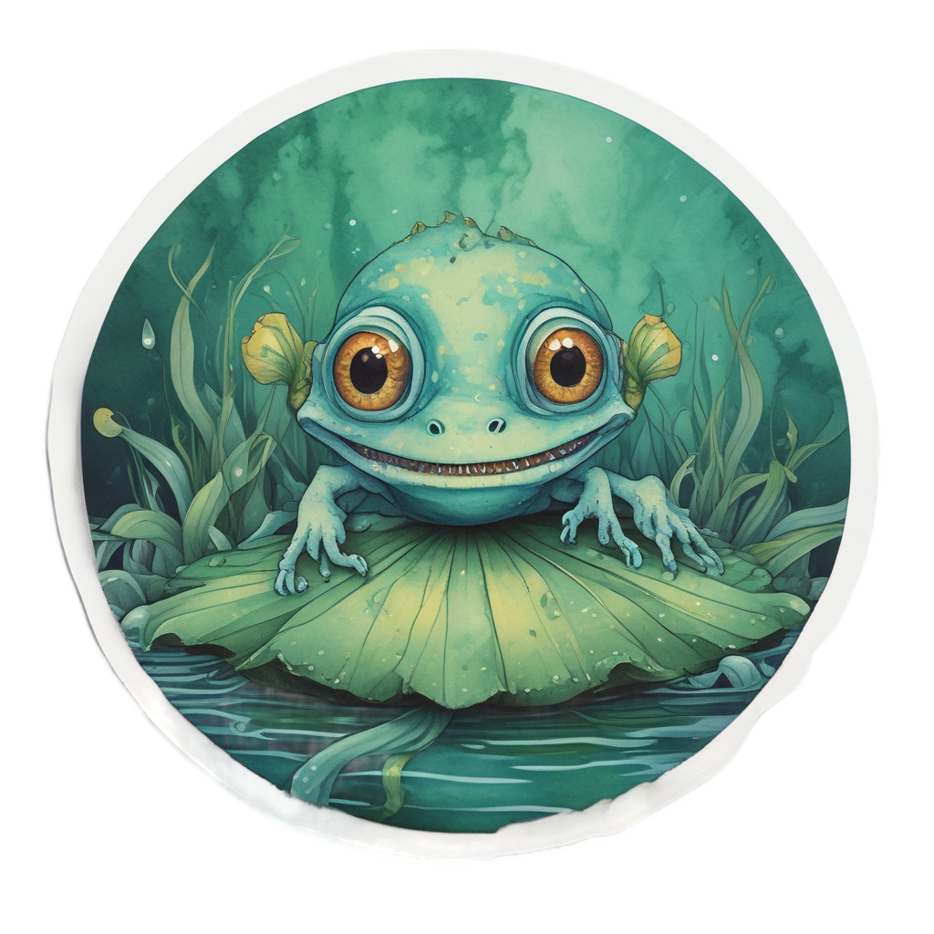 Curious Lagoon Lurk — b-movie stickers