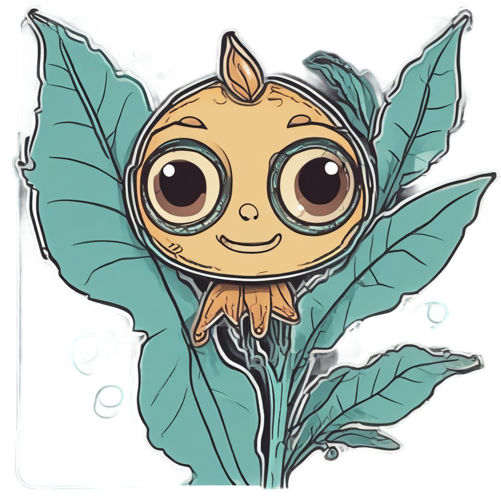 Curious Nightshade Sprig — gothic botanical stickers