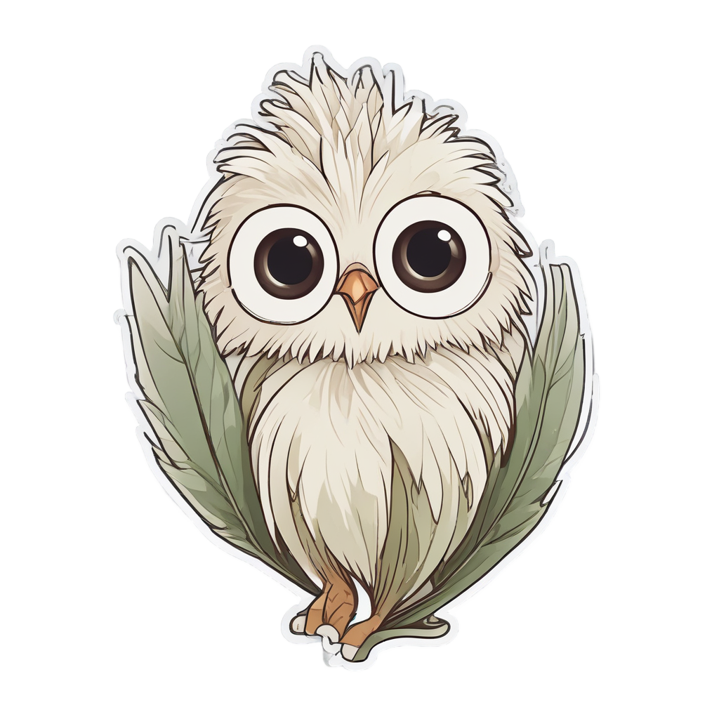 Curious Pampas with Magnifying Glass — boho nursery stickers
