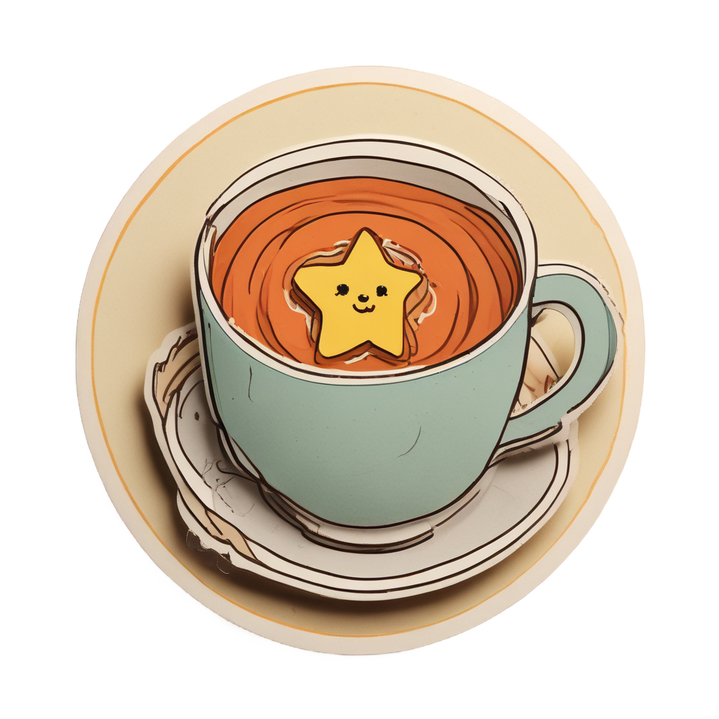 Curled in a Teacup — celestial nursery stickers
