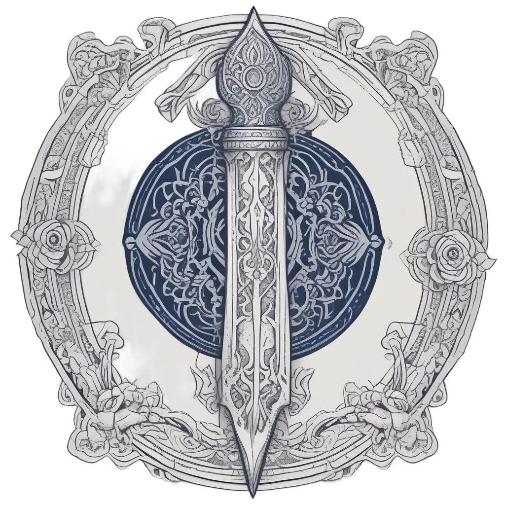 Curled Rose Spine — snake, dagger & rose stickers
