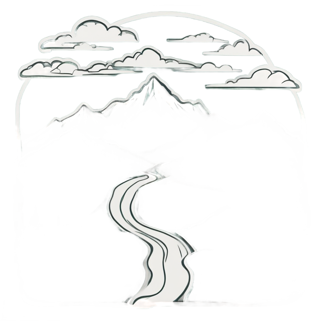 Curved Mountain Pass — open road stickers