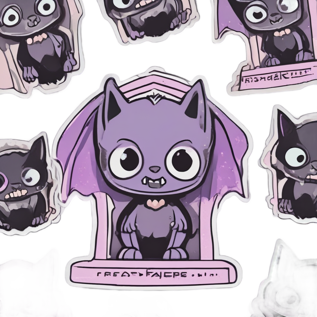 Cute Batty Horror — b-movie stickers