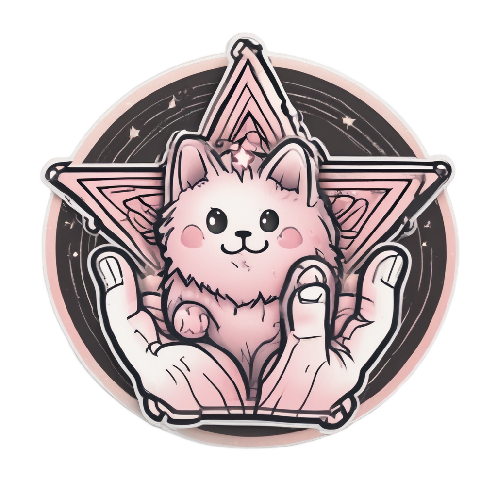 Cute Fate Paw — blackwork flash stickers