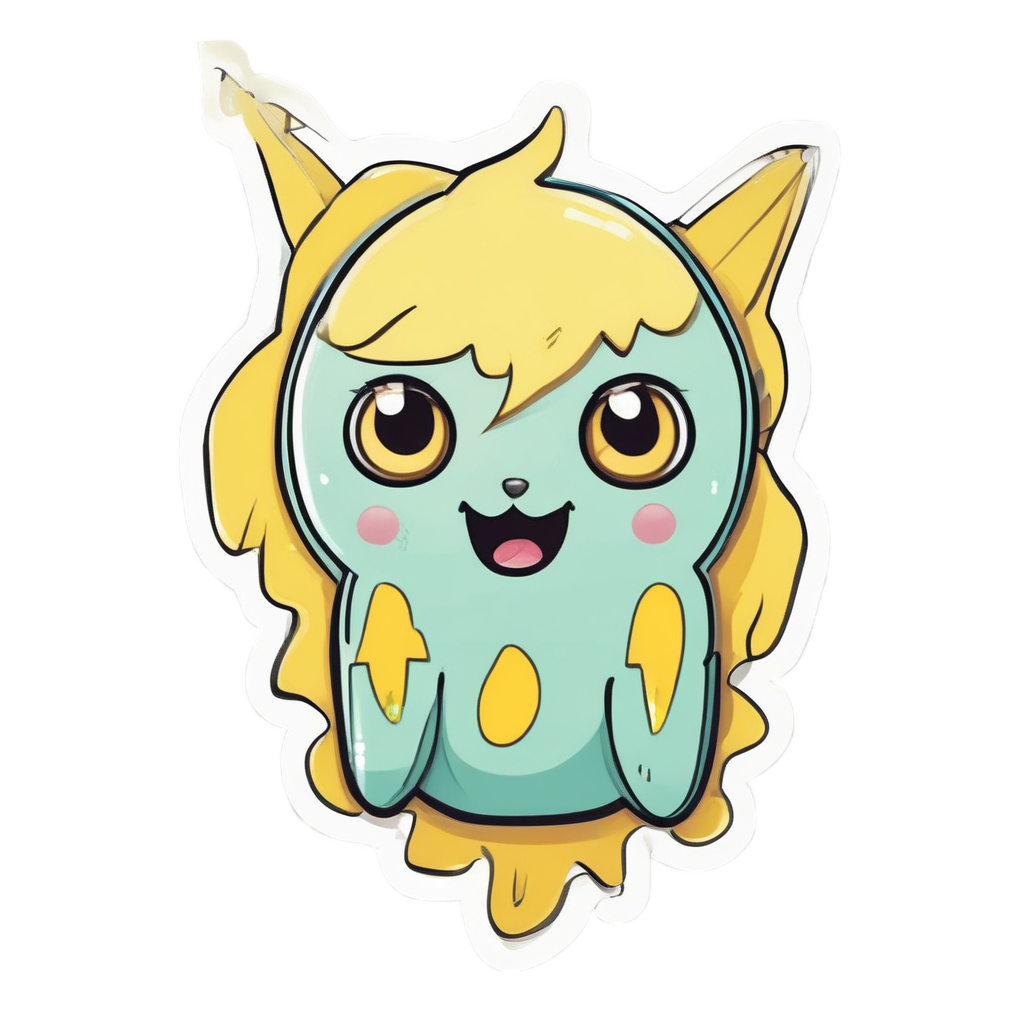 Cute Lightning Bolt Friend — high voltage stickers