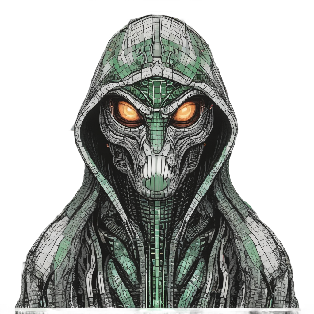 Cyber Cobra Circuit — blackwork flash stickers