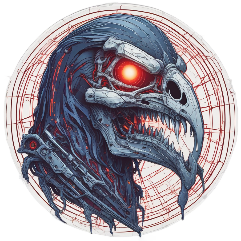 Cyber Reaper Mask — reaper skull stickers