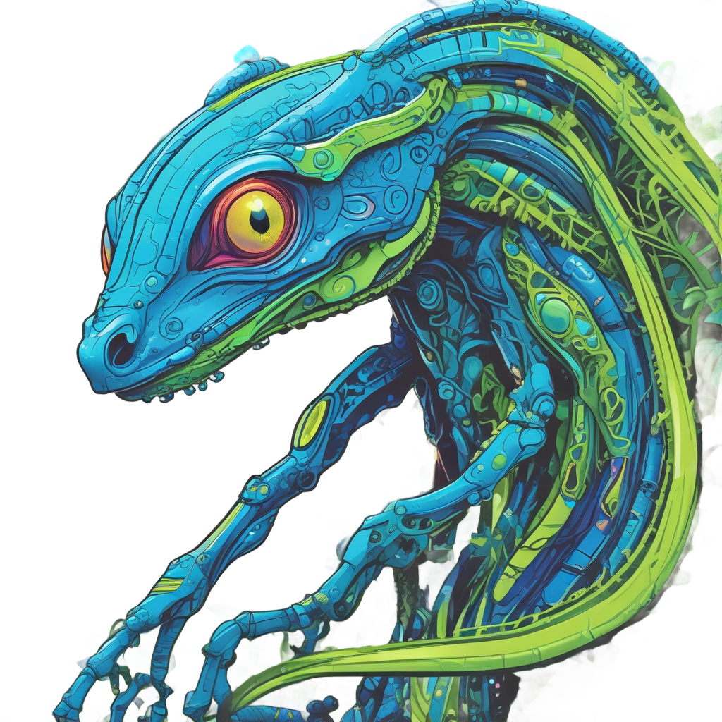 Cybernetic Gecko Explorer — reptiles stickers