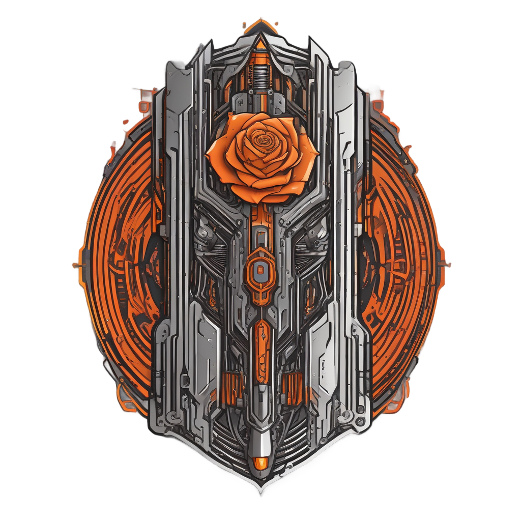 Cybernetic Rose Blade — snake, dagger & rose stickers