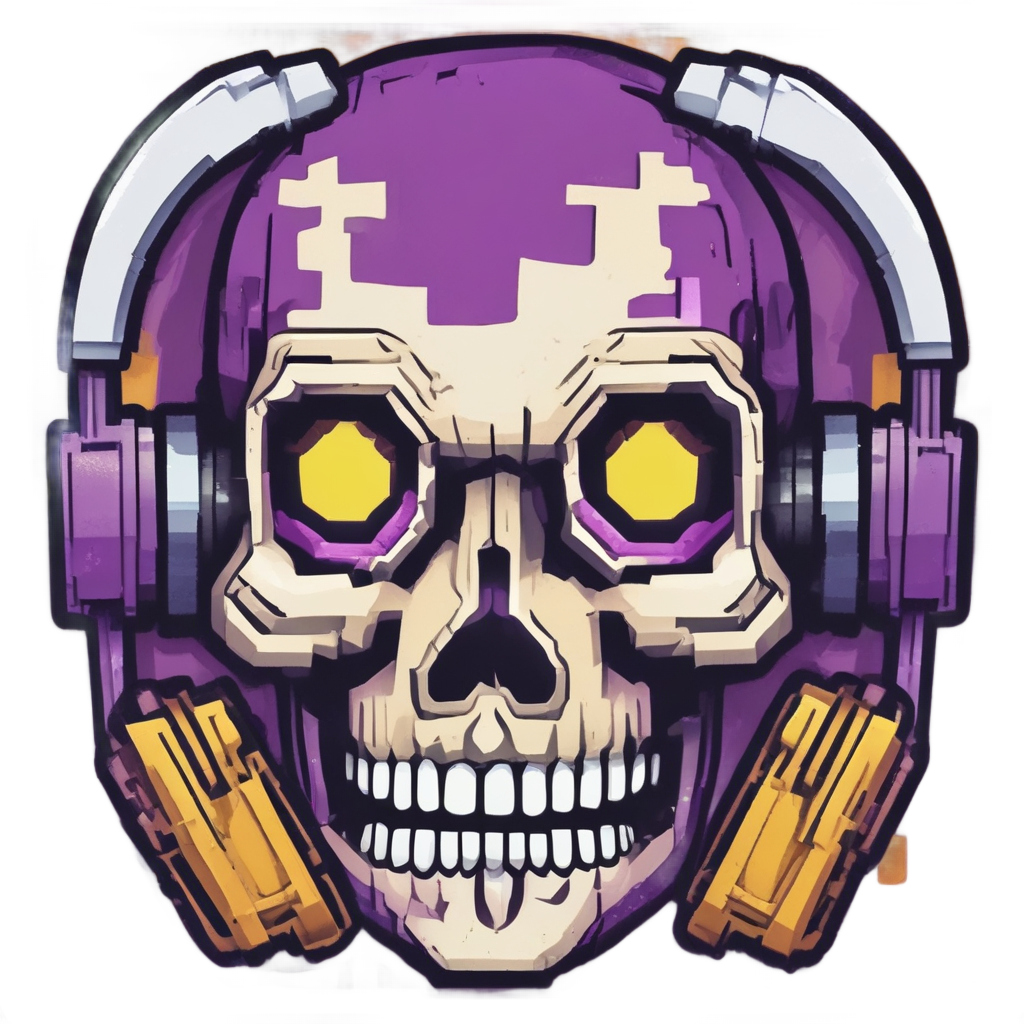 Cyclops Gamer Skull — gamer stickers