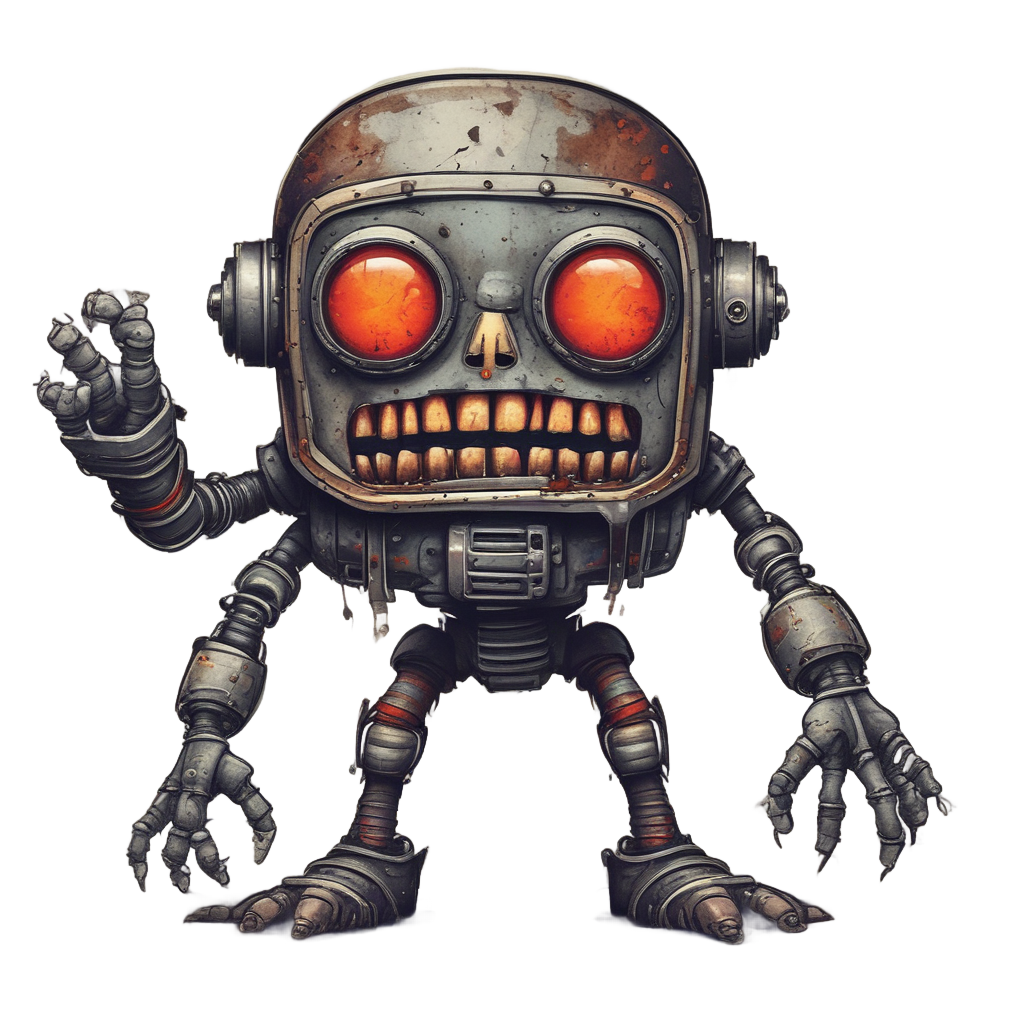 Cyclops Robot Zombie — b-movie stickers