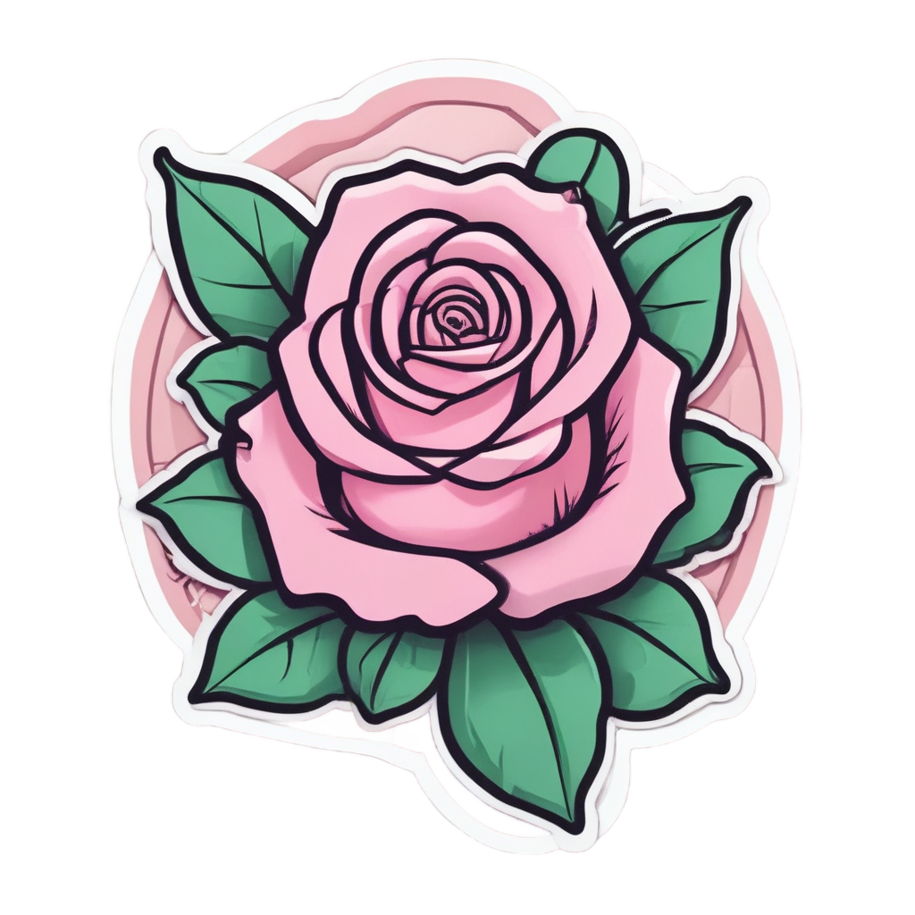 Dagger and Rose Kawaii — snake, dagger & rose stickers