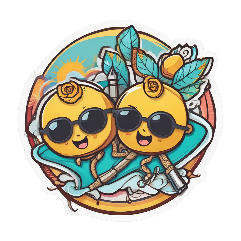 Dagger and Rose Sunbathing — snake, dagger & rose stickers