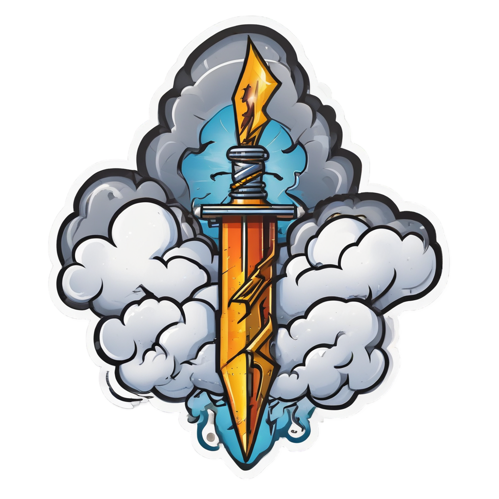 Dagger and Storm — high voltage stickers