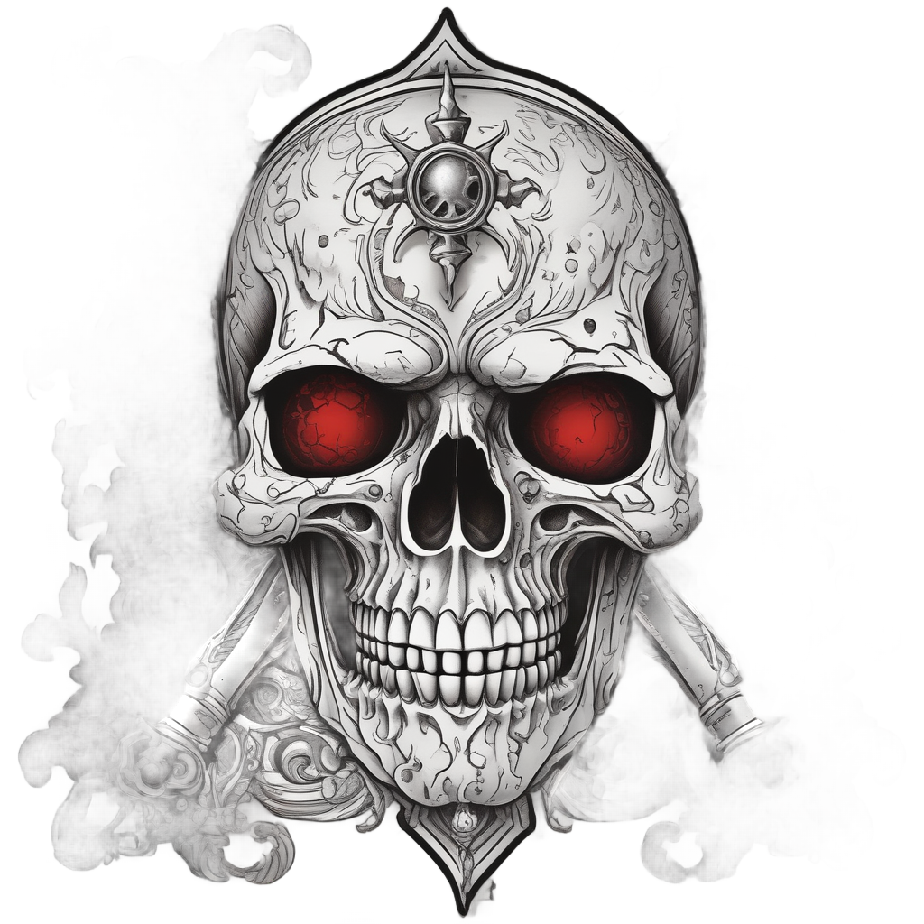 Dagger-Pierced Poison Skull — skull & crossbones stickers
