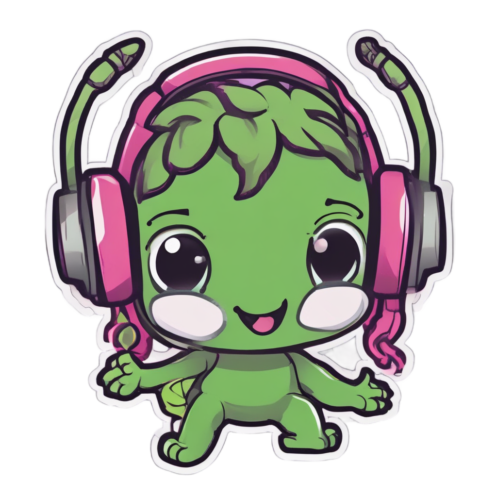 Dance Party Sprig — gothic botanical stickers