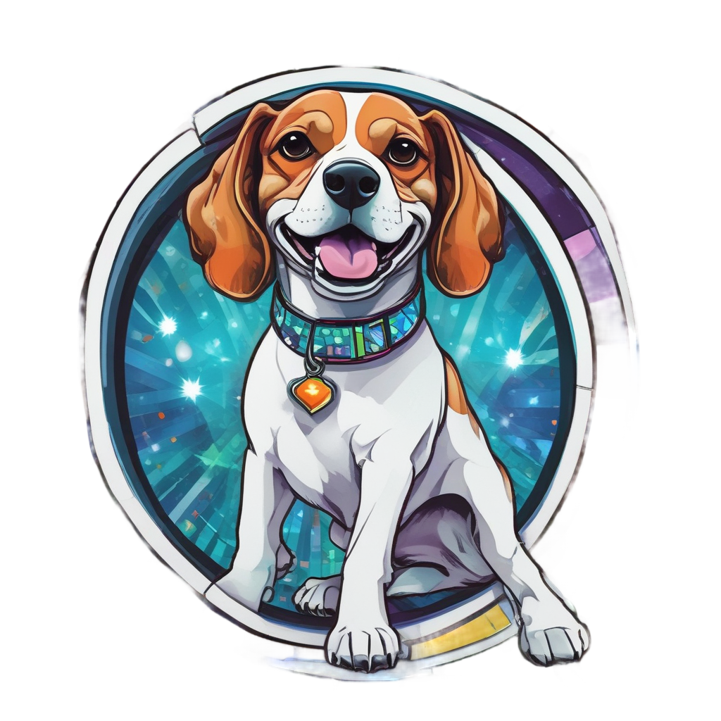 Dancing Beagle Disco — dogs stickers