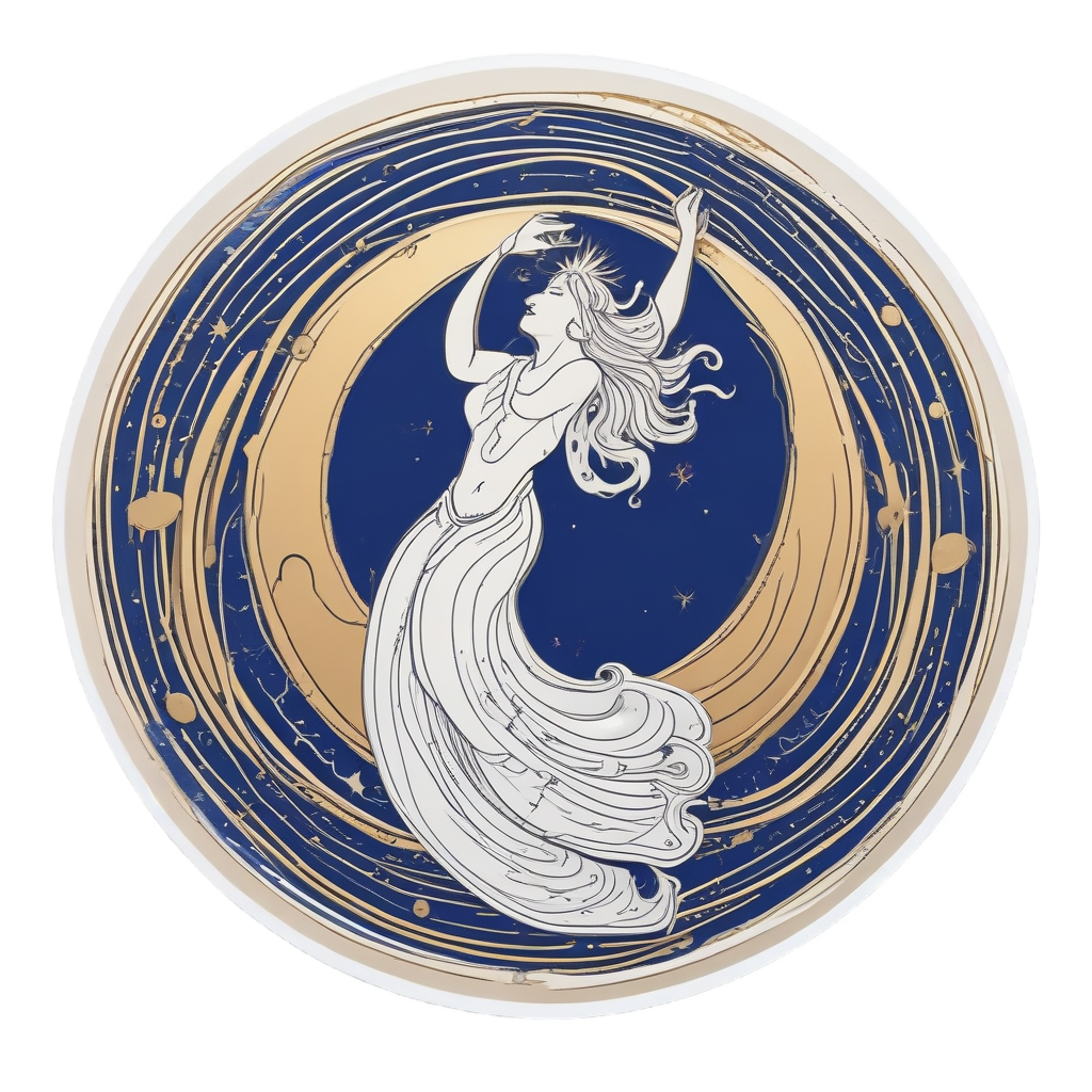 Dancing Celestial Duo — celestial nursery stickers