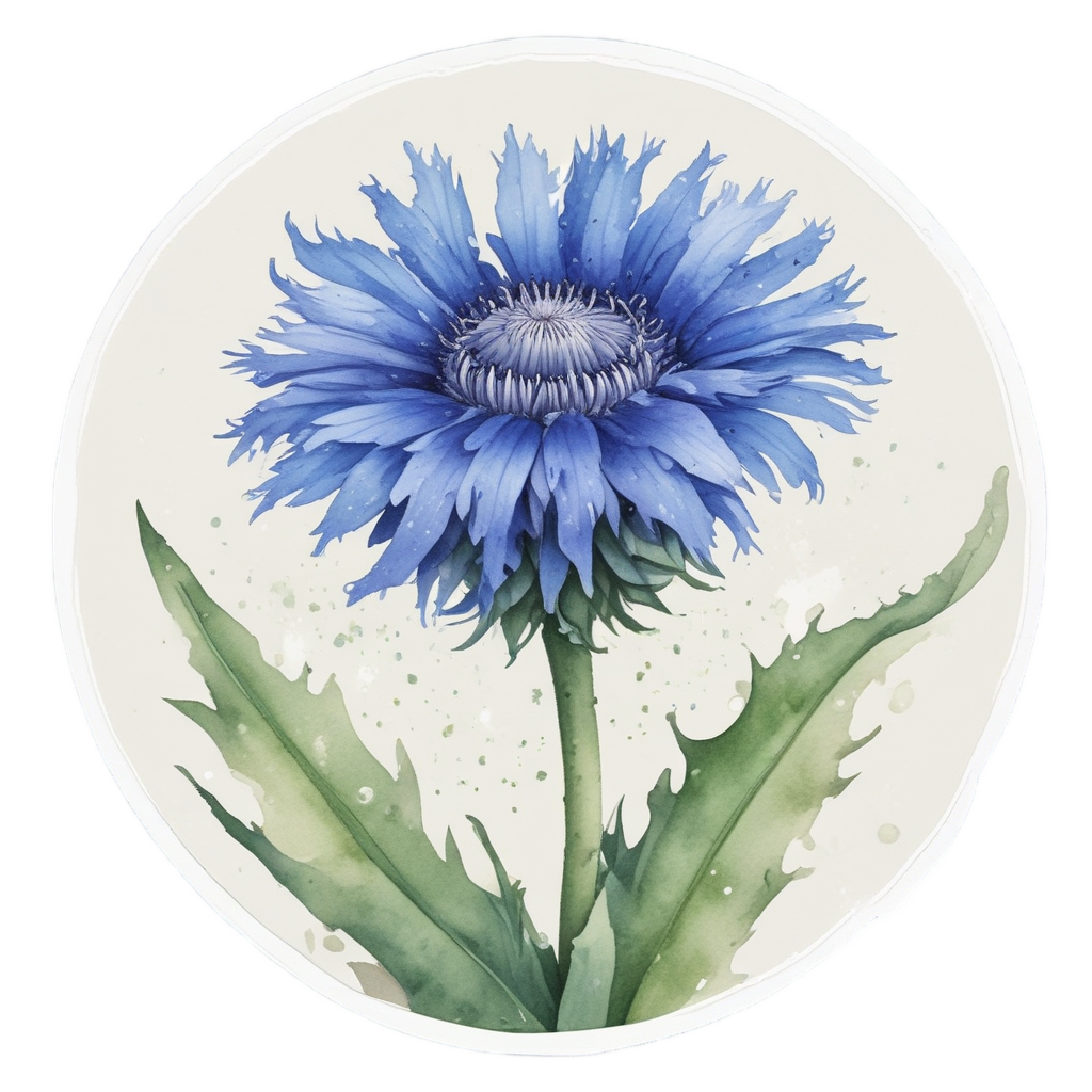 Dancing Cornflower Fairy — floral stickers