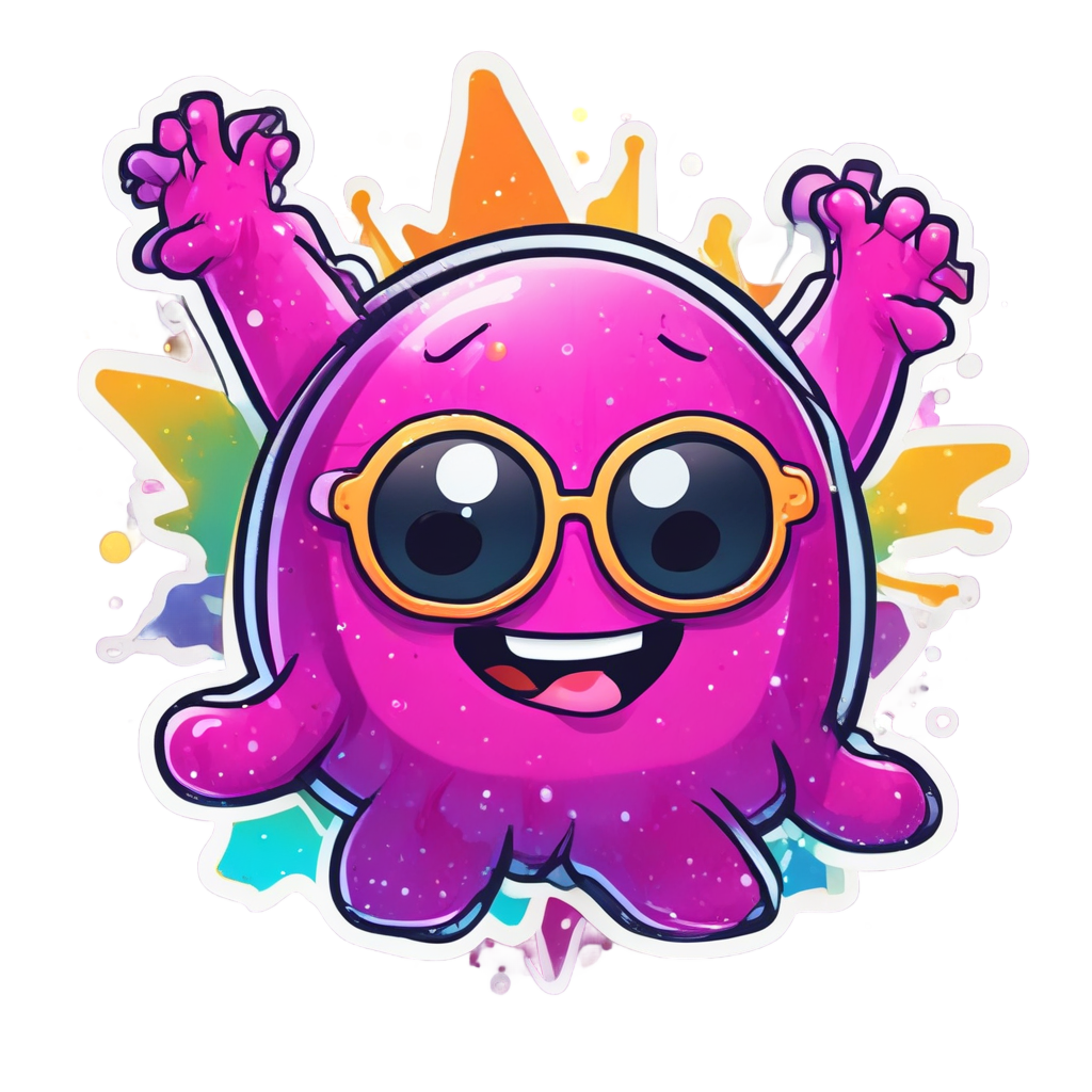 Dancing Disco Jelly — pastel blobs stickers