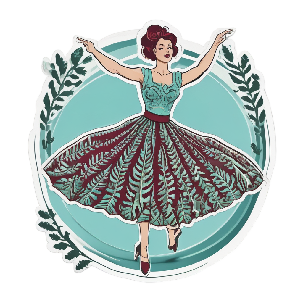 Dancing Fern Jitterbug — music stickers
