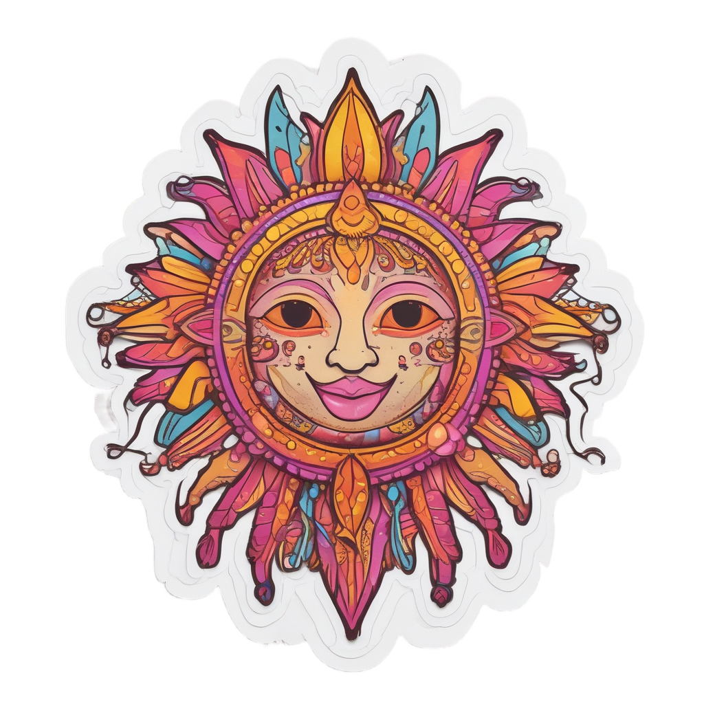 Dancing Fringe Ray — boho nursery stickers