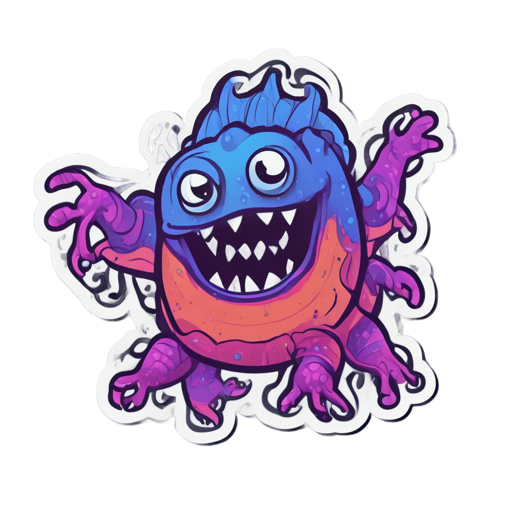 Dancing Lagoon Dweller — b-movie stickers