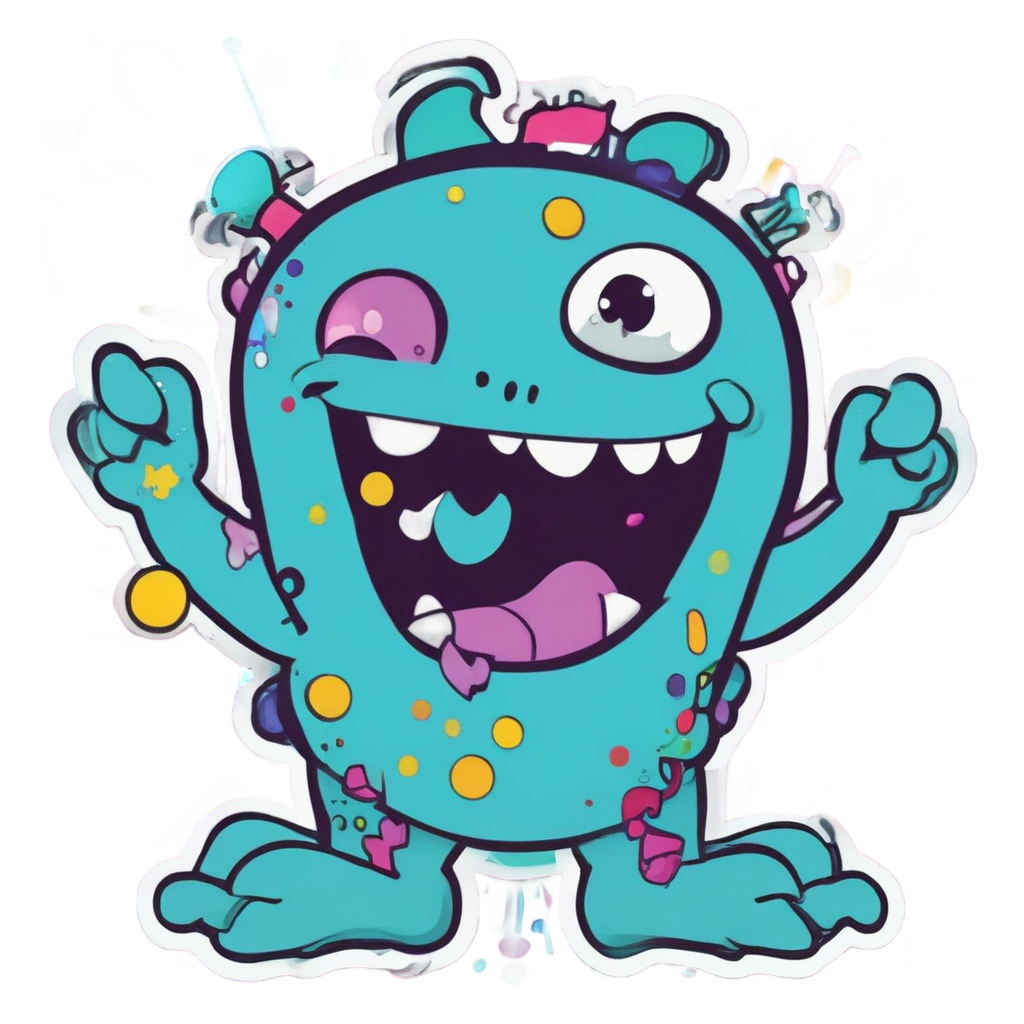 Dancing Lagoon Party Goer — b-movie stickers