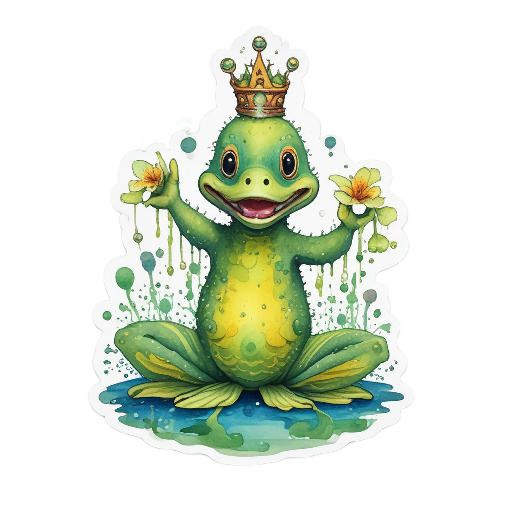 Dancing Lily Pad Dude — b-movie stickers