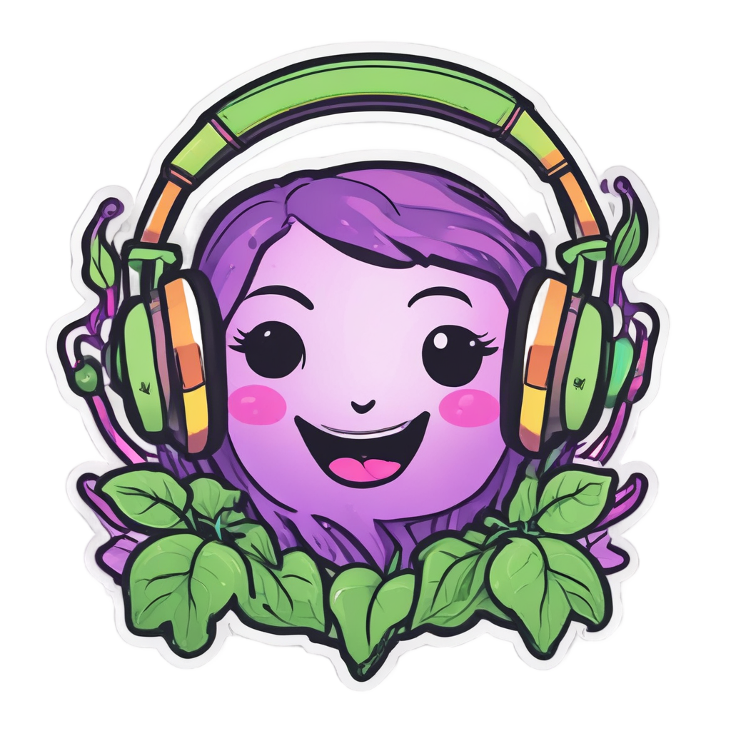 Dancing Nightshade Beat — gothic botanical stickers
