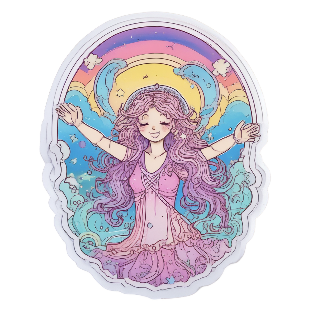Dancing Rainbow Dreamer — boho nursery stickers