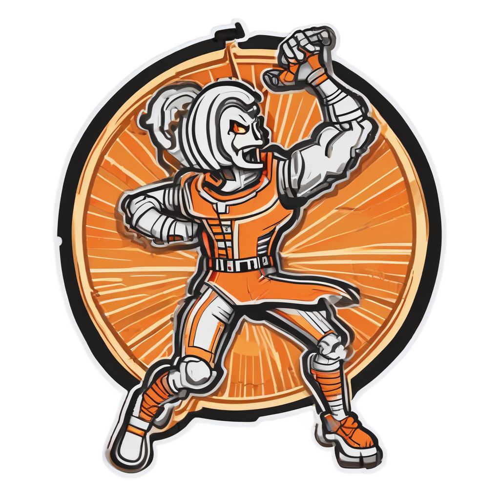 Dancing Spark Plug — garage stickers