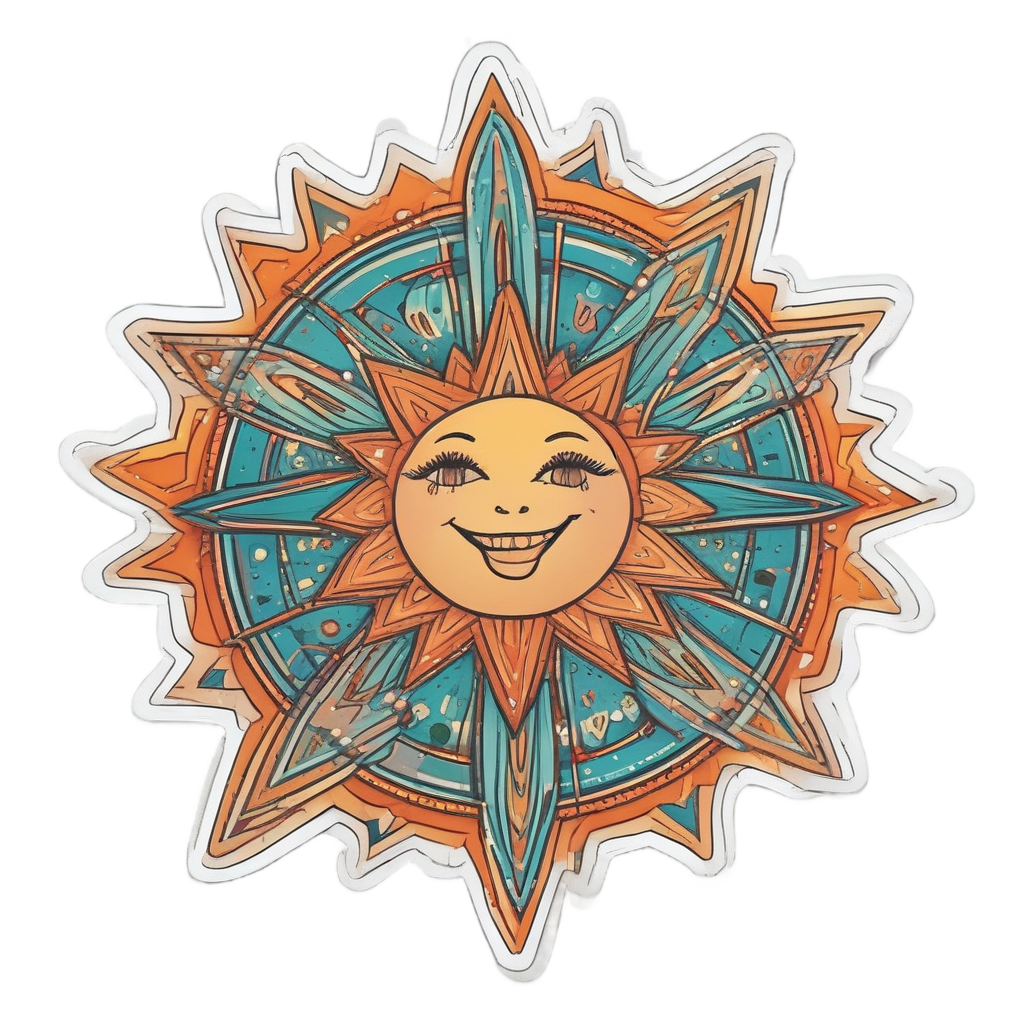 Dancing Star Flare — celestial nursery stickers