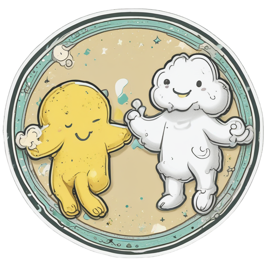 Dancing Star Twins — nursery & baby stickers