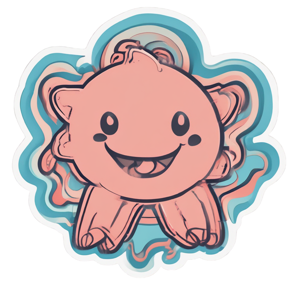 Dancing Star with Cloud — celestial nursery stickers