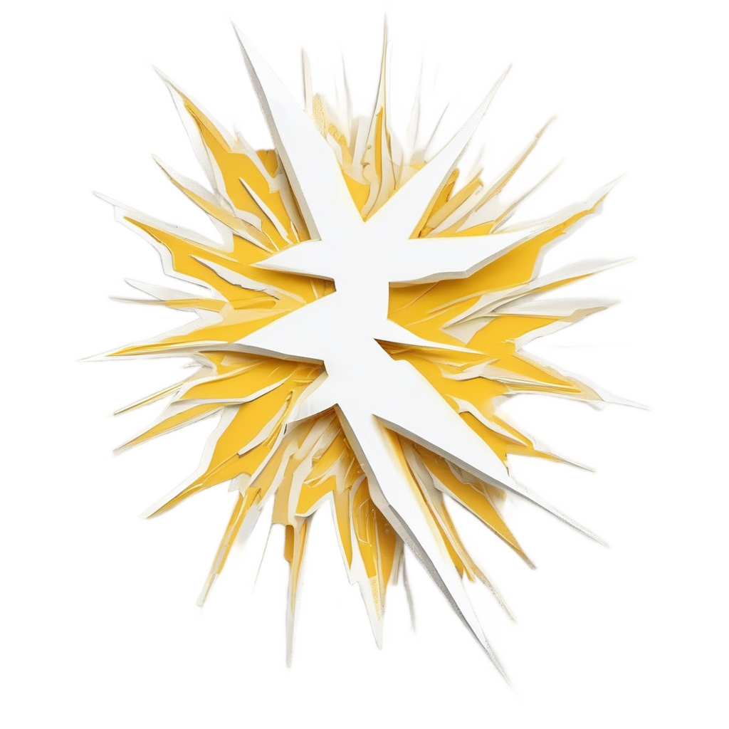 Dancing Thunderbolt in Motion — high voltage stickers