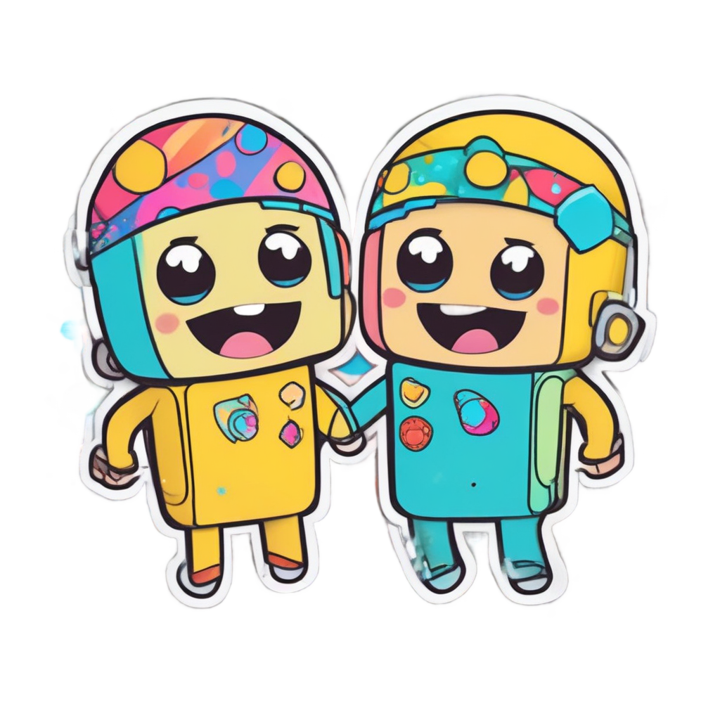 Dancing Wrench & Piston — garage stickers