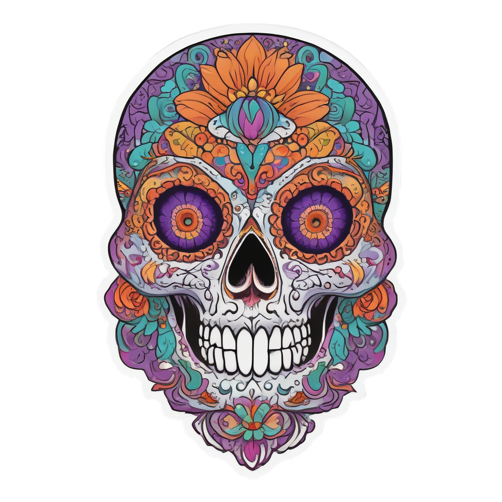 Day of the Dead Gecko — reptiles stickers