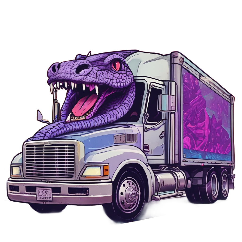 Desert Snake Hauler — open road stickers
