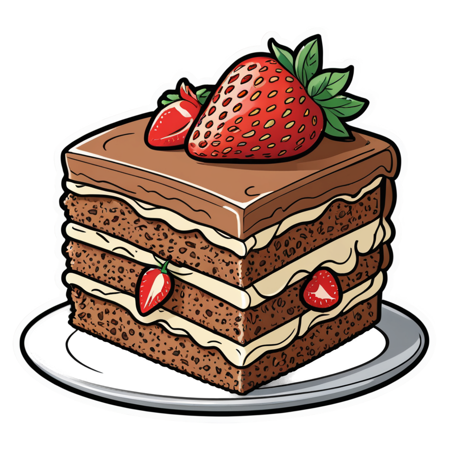 Cake Slice (tattoo) — dessert stickers