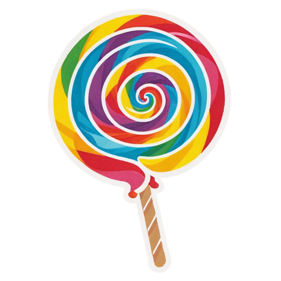 Candy Swirl (holographic) — dessert stickers