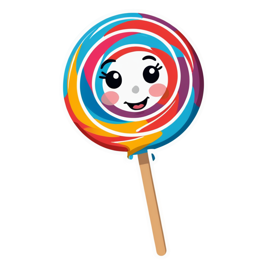 Candy Swirl (lineart) — dessert stickers