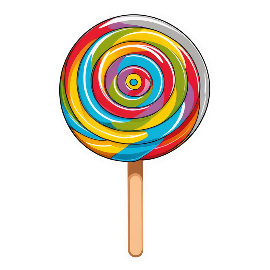 Candy Swirl (papercut) — dessert stickers