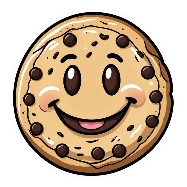 Choco Cookie (lineart) — dessert stickers